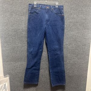vintage Wrangler 936DEN Men's 34x32 Regular Fit Cowboy Cut Jeans Blue Denim